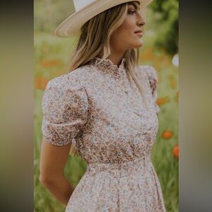 The Raelynn Floral Puff Sleeve Dress